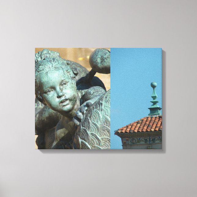 Lienzo Detalles de la Plaza (Anverso)