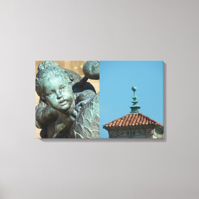 Lienzo Detalles de la Plaza (Anverso)