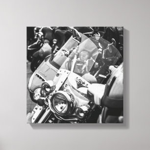 Lienzo Detalles de motociclistas de motocicleta