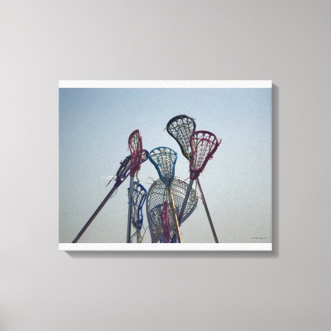Lienzo Detalles del juego de Lacrosse (Anverso)