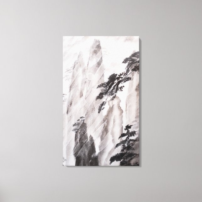 Lienzo Detrás de la ventana (Anverso)