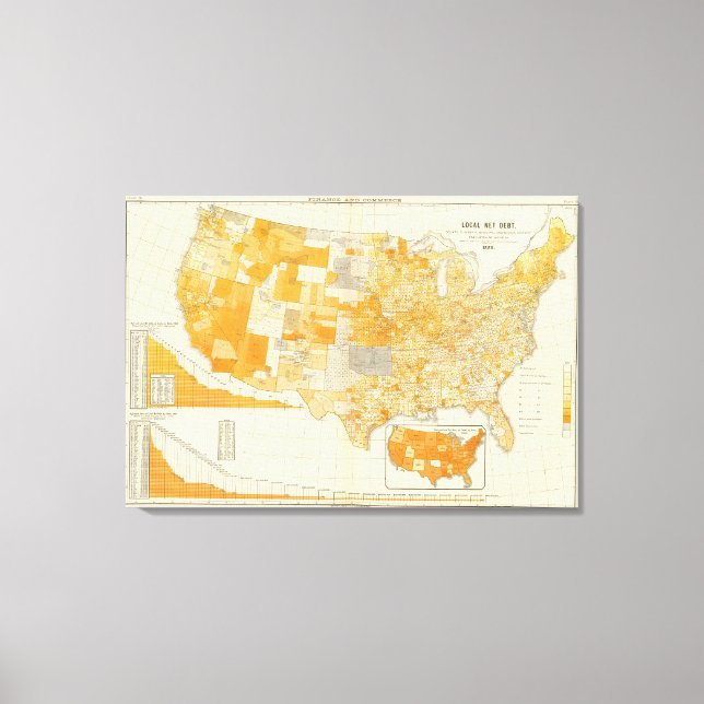 Lienzo deuda de los países per cápita (Anverso)