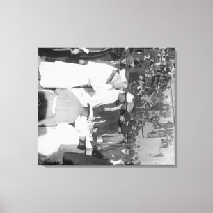 Lienzo Deudos chinos en el servicio de entierro para