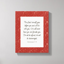 Lienzo Deuteronomio 31:8 Biblia Verse Image