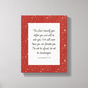 Lienzo Deuteronomio 31:8 Biblia Verse Image