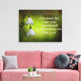 Lienzo Deuteronomio 33:26 Refugio Eterno Inspirador