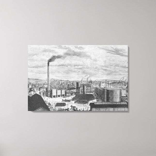 Lienzo Deutsch Company, la fábrica de Rouen (Anverso)