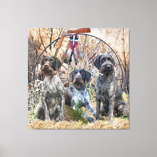 Lienzo Deutsch Drahthaar (Anverso)