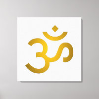 Devanagari om - Blanco