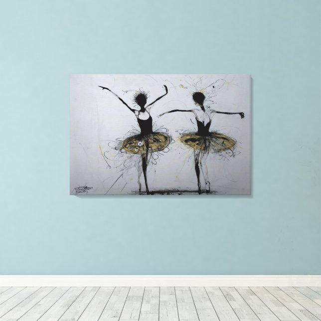 Lienzo Devant et Derriere (Insitu (piso de madera))