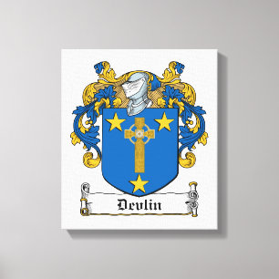 Lienzo Devlin Family Crest