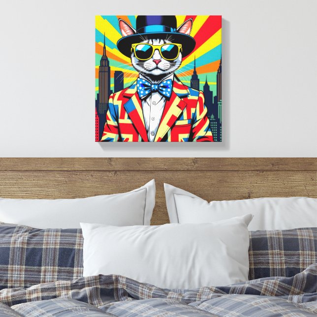 LIENZO DEVON REX-BIG CITY CAT (Insitu(Dormitorio))