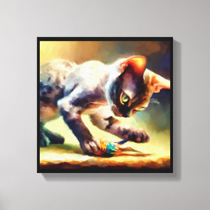 Lienzo Devon Rex Cat