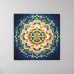 Lienzo Dhamar Mandala del Loto