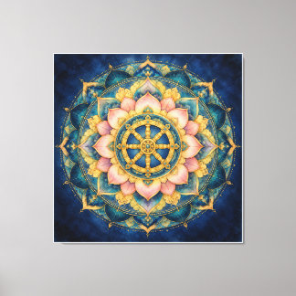 Lienzo Dhamar Mandala del Loto