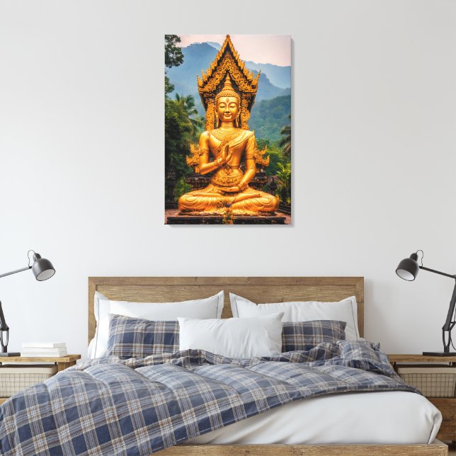 Lienzo Dhamma de Oro en las Colinas del Norte (Insitu(Dormitorio))