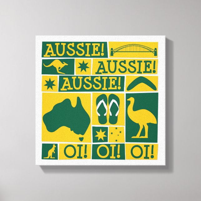 Lienzo Día de Australia (Anverso)