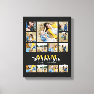 Lienzo Día de la Madre de collage de fotos de la abuela n