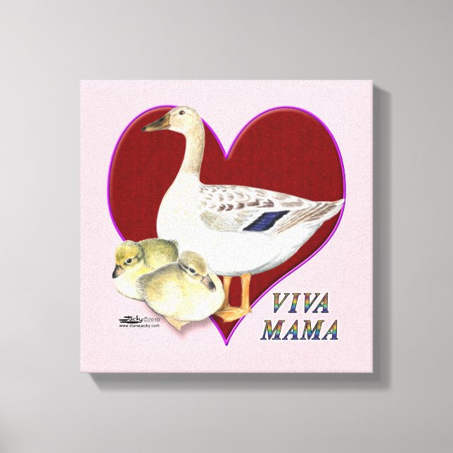 Lienzo Día de la Madre: ¡Viva mamá! (Anverso)