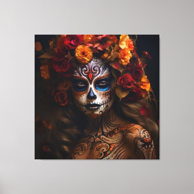 Lienzo Día de la Mujer Muerta (Anverso)