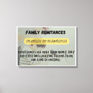 Lienzo Día de las remesas familiares