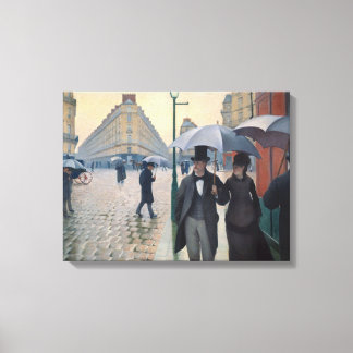 Lienzo Día de lluvias en la calle de París por Gustave Ca