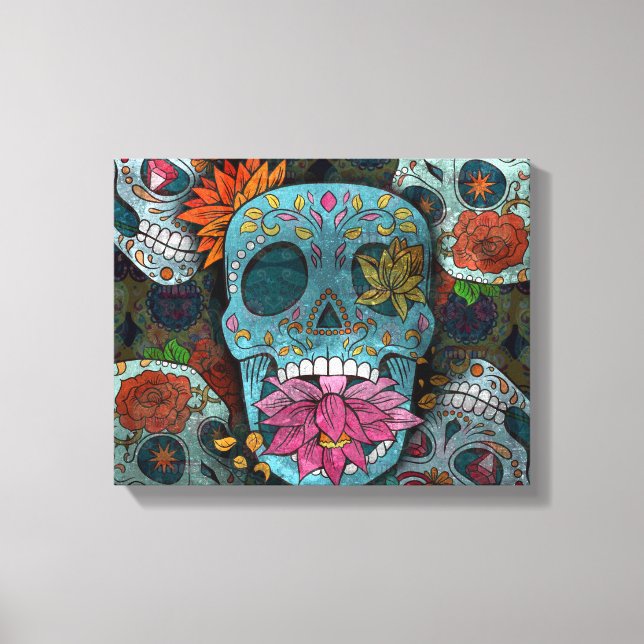 Lienzo Día De Los Muertos (Anverso)