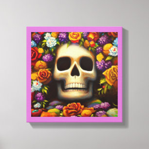 Lienzo Día de los Muertos Ofrenda 5