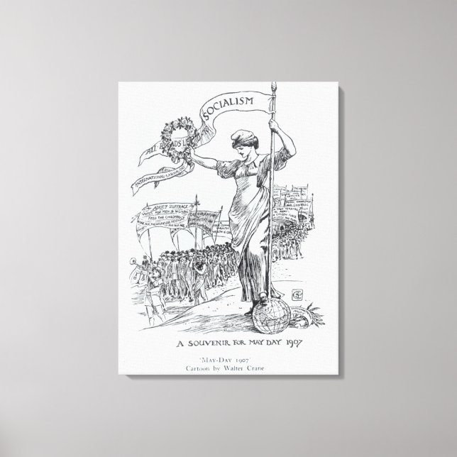 Lienzo Día de Mayo de 1907 (Anverso)