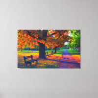 Día De Otoño En El Pared Park Art