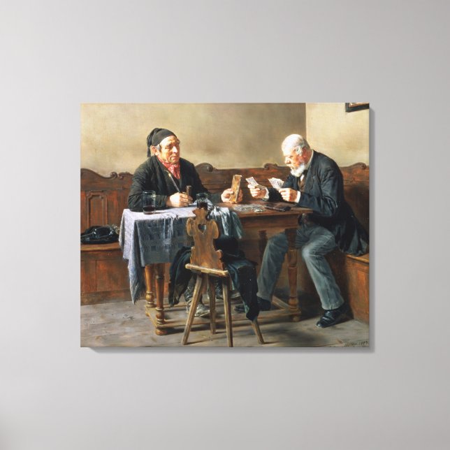 Lienzo Día de pago, 1887 (Anverso)