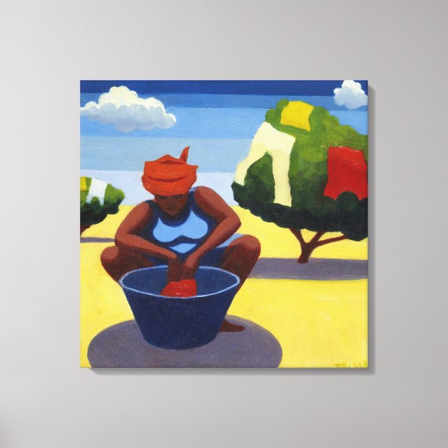 Lienzo Día de secado 2007 (Anverso)