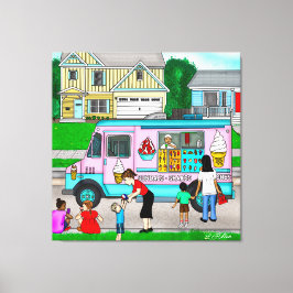 Lienzo Día de verano caliente | Un Ilustracion caprichoso