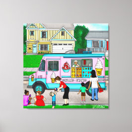 Lienzo Día de verano caliente | Un Ilustracion caprichoso