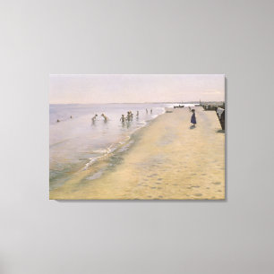 Lienzo Día de verano en la playa sur de Skagen, 1884