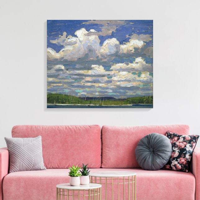 Lienzo Día de Verano | Tom Thomson | (Insitu (Sala de estar))