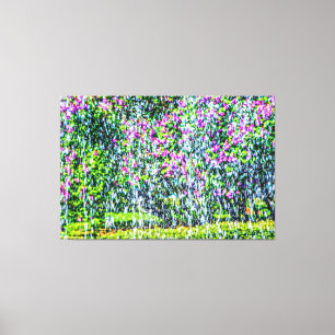 Lienzo Día del Calor, Agua Fría, Flores Lilac