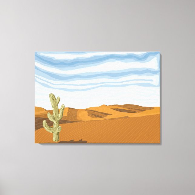 Lienzo Día del Desierto Sunny (Anverso)