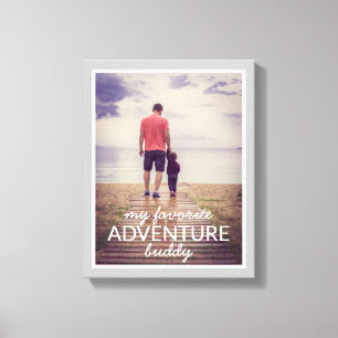 Lienzo Día del Padre de mi Aventura Favorita Buddy Photo