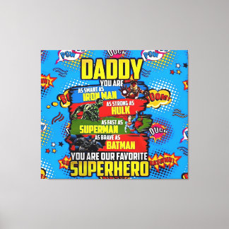 Lienzo Día del padre - Superdad