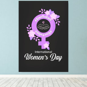 Lienzo Día Internacional de la Mujer 8 de marzo