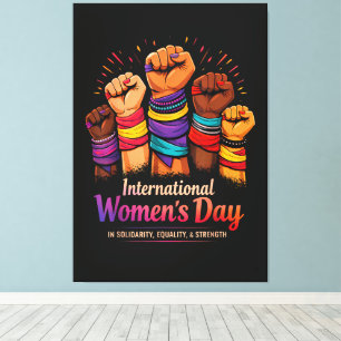 Lienzo Día Internacional de la Mujer 8 de marzo