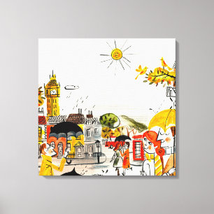 Lienzo Día lluvioso en Londres