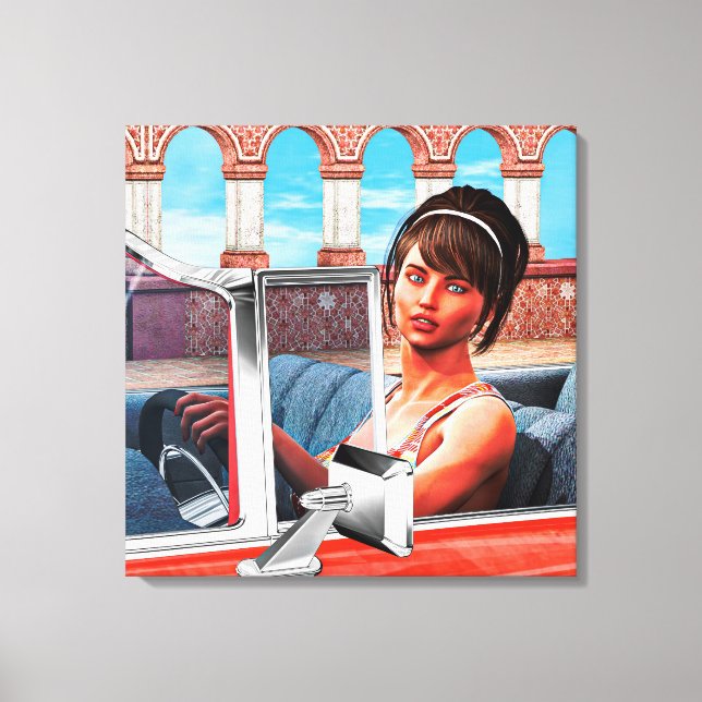 Lienzo Día soleado (Anverso)