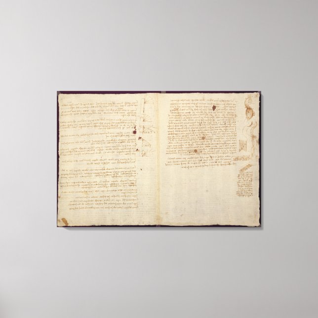 Lienzo Diagramas científicos (Anverso)