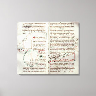 Lienzo Diagramas de medidas y texto (vellum)
