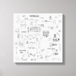 Lienzo Diagramas de patentes de vista explotada