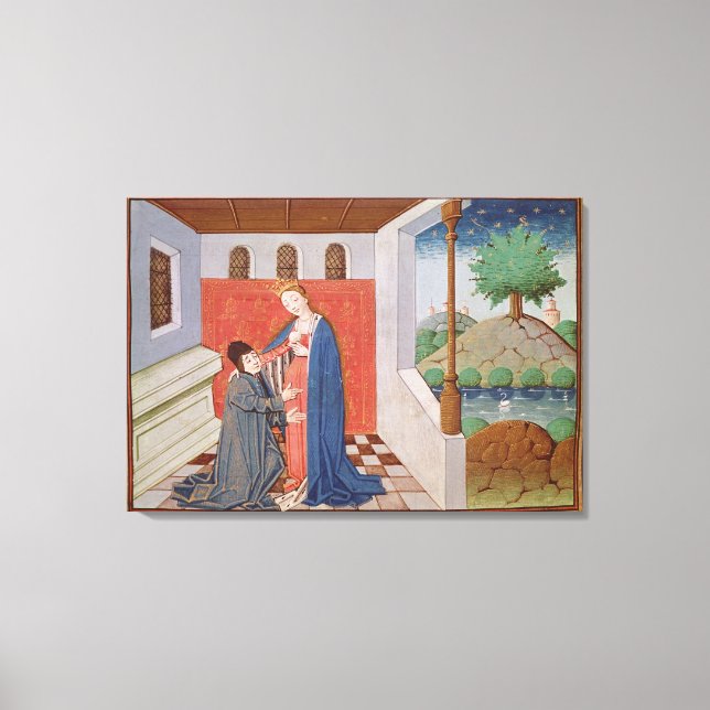 Lienzo Diálogo entre Boethius y Filosofía (Anverso)