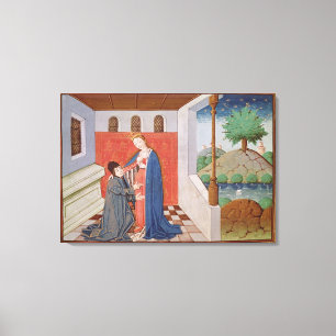 Lienzo Diálogo entre Boethius y la filosofía