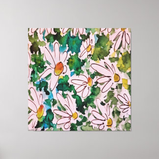 Lienzo Días, sustrato verde, abstracción.